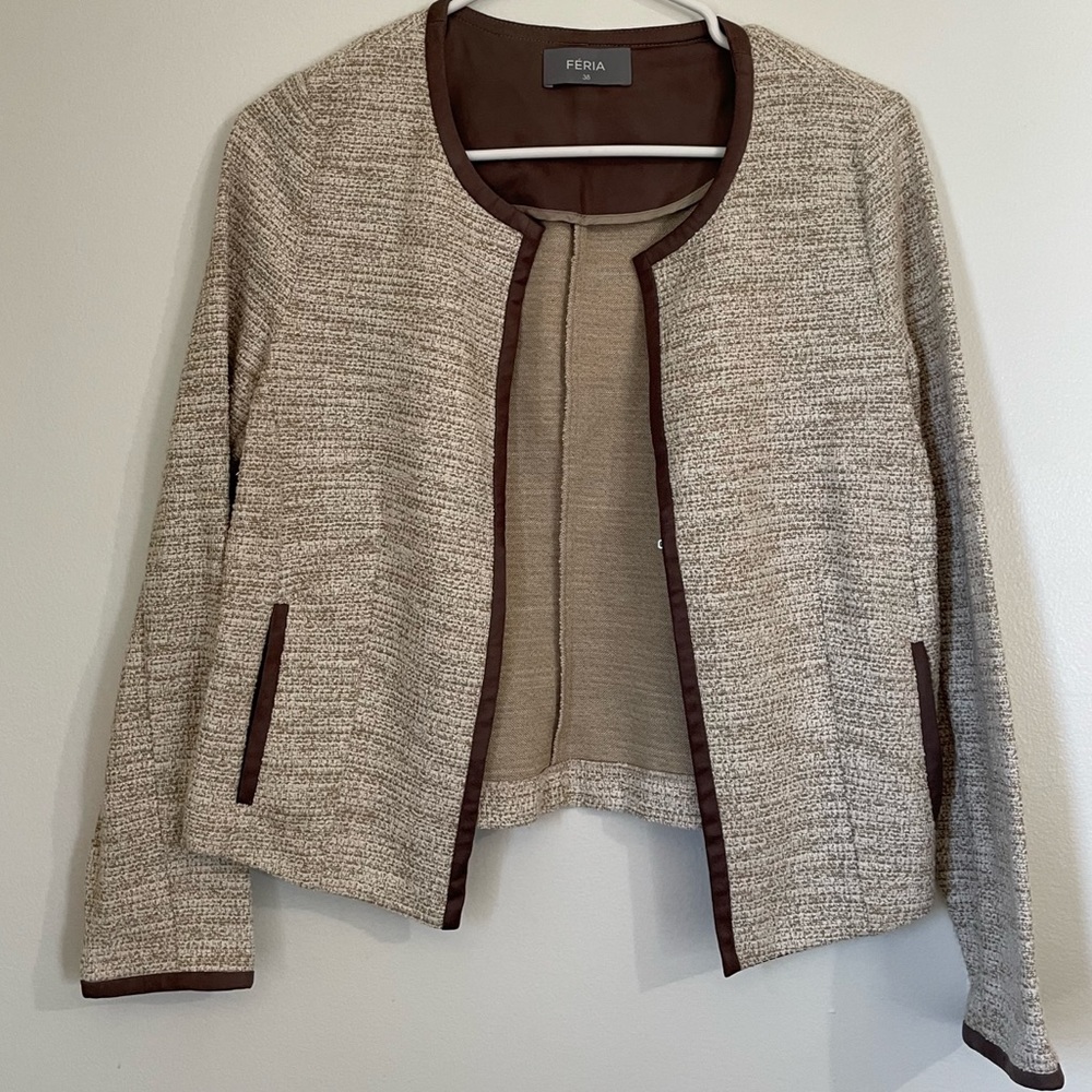 Beige Tweed Féria Blazer